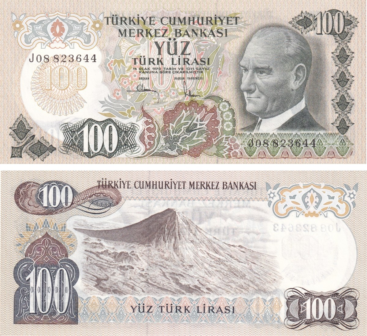 6. Emisyon6.Emisyon 3.Tertip 100 Türk Lirası, ÇİL