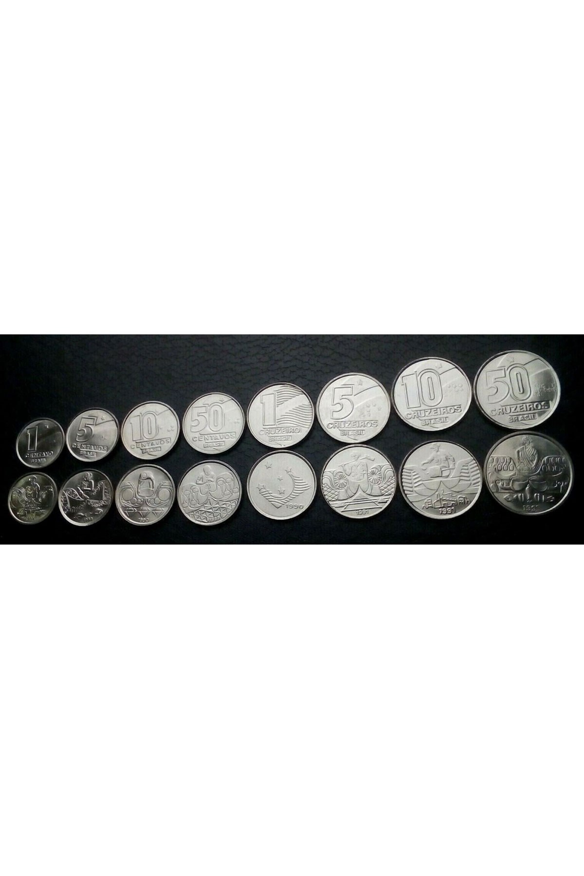 Brezilya Yabancı Madeni Eski Para Seti (1989-92)