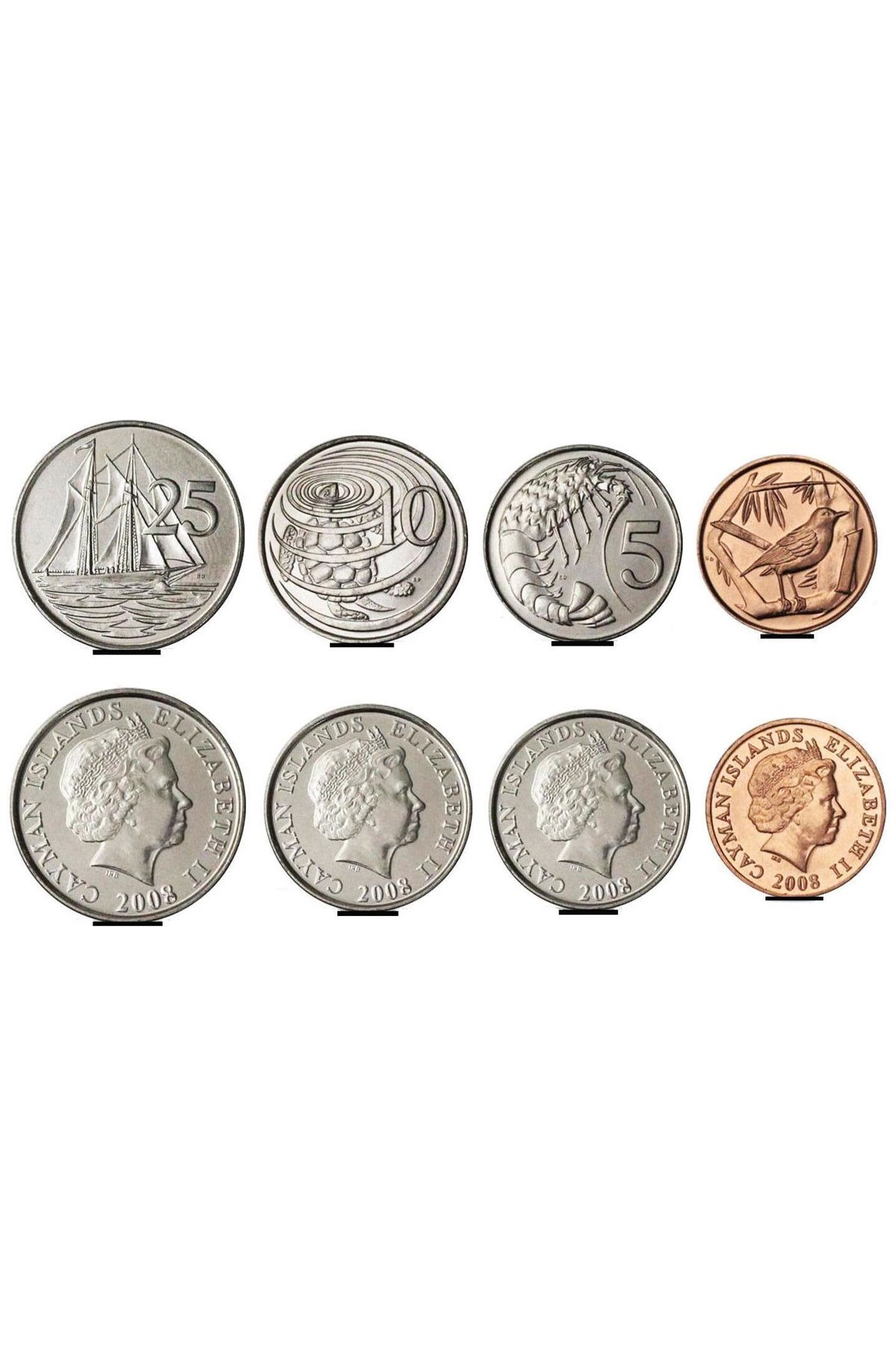 Cayman Islands Foreign Old Coin Set (2008)