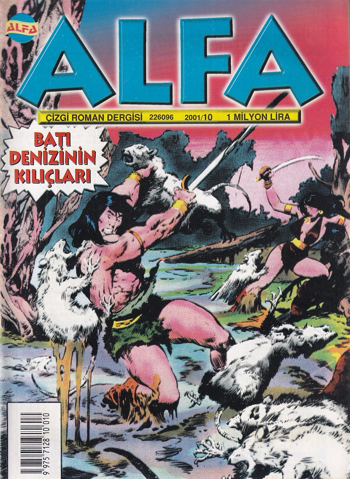Çizgi RomanAlfa, Barbar Conan, Batı Denizinin Kılıçları, Alfa Yayınları Sayı 10