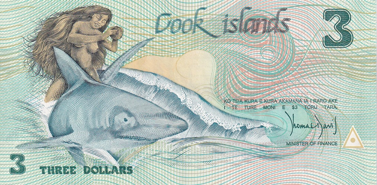 Cook Adaları (Cook Islands) - 3 Dolar (1992) B106/P6