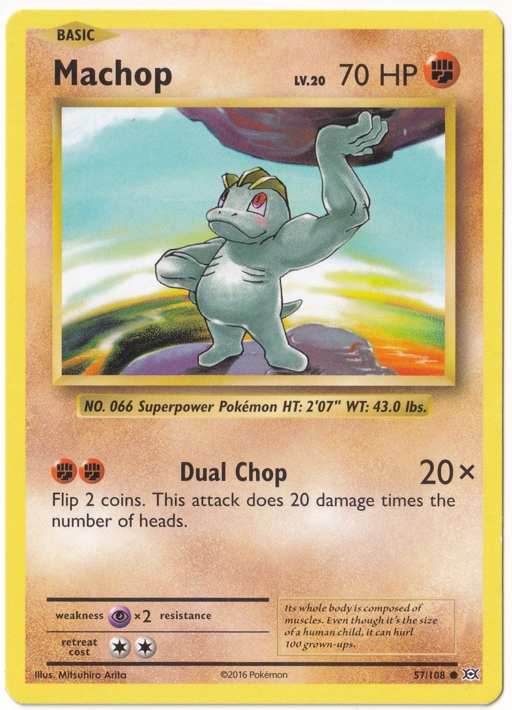 EvolutionsMachop #57 - Pokemon Evolutions - Pokemon Kartı (NM- Near Mint)