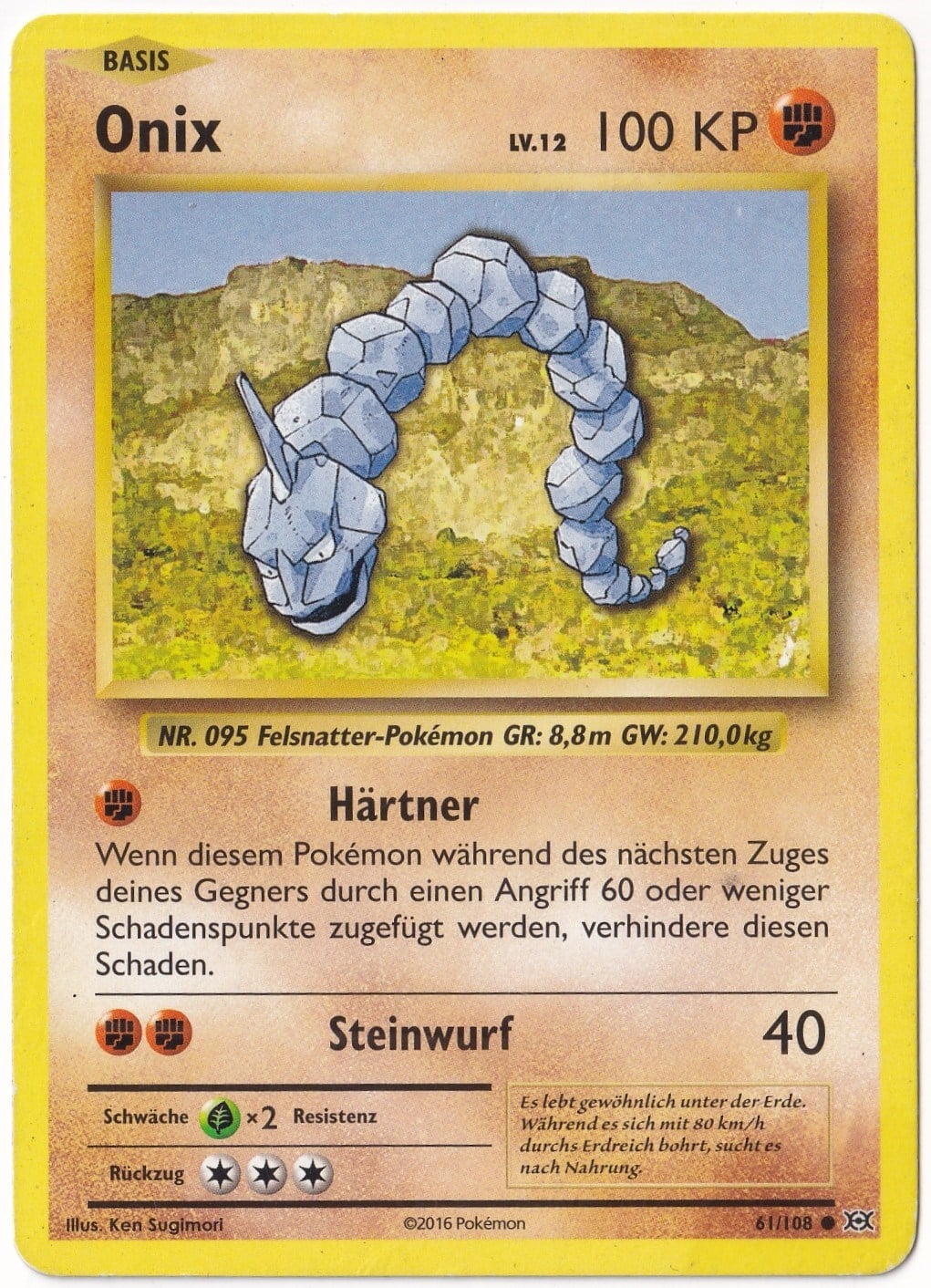 EvolutionsOnix #61 - Pokemon Almanca Evolutions - Pokemon Kartı (NM- Near Mint)