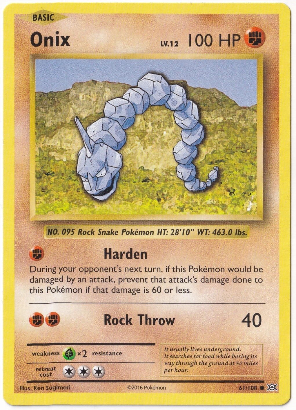 EvolutionsOnix #61 - Pokemon Evolutions - Pokemon Kartı (NM- Near Mint)