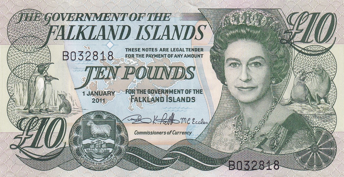 Falkland Adaları - 10 Pound (2011) B220b / P18