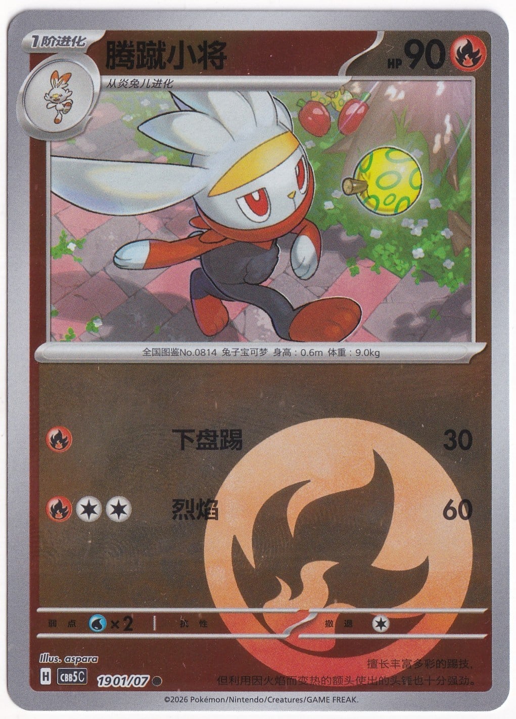 Gem Pack 5Raboot #1901 - Pokemon Chinese Gem Pack 5 - Pokemon Kartı (Mint)