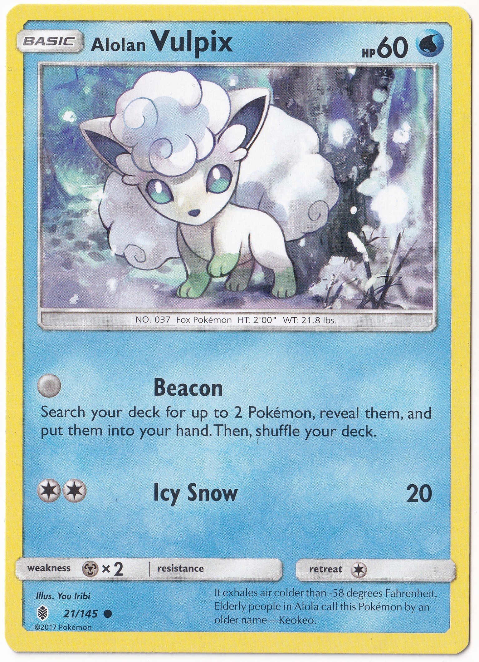 Guardians RisingAlolan Vulpix #21 - Pokemon Guardians Rising - Pokemon Kartı (Mint)