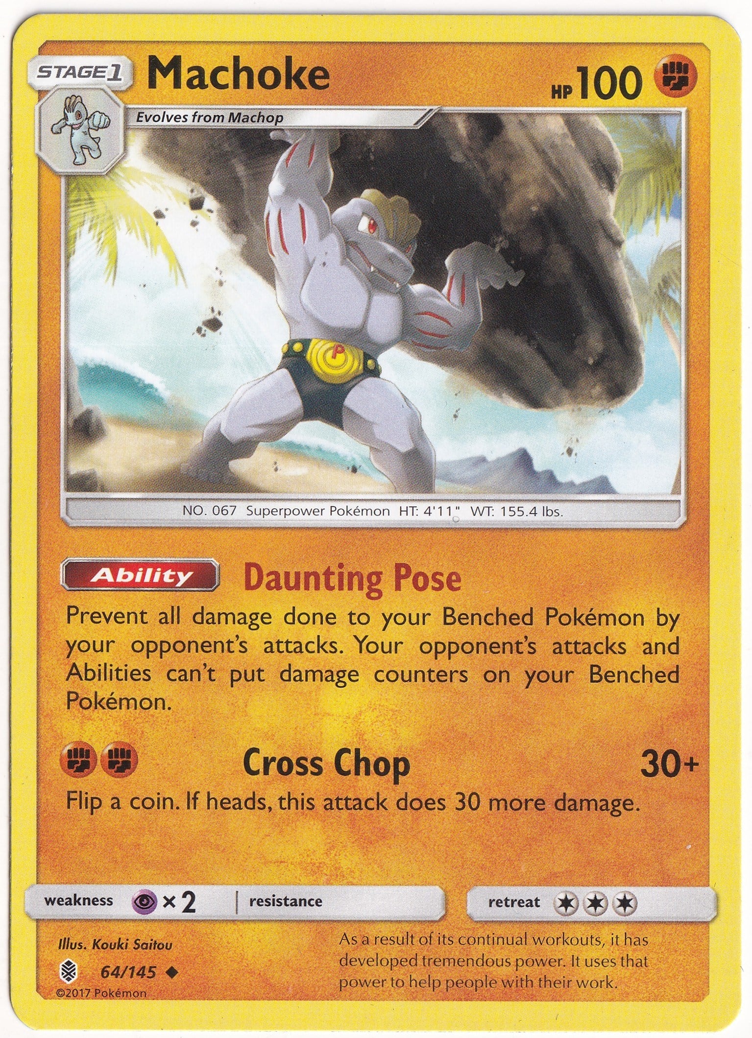 Guardians RisingMachoke #64 - Pokemon Guardians Rising - Pokemon Kartı (Mint)