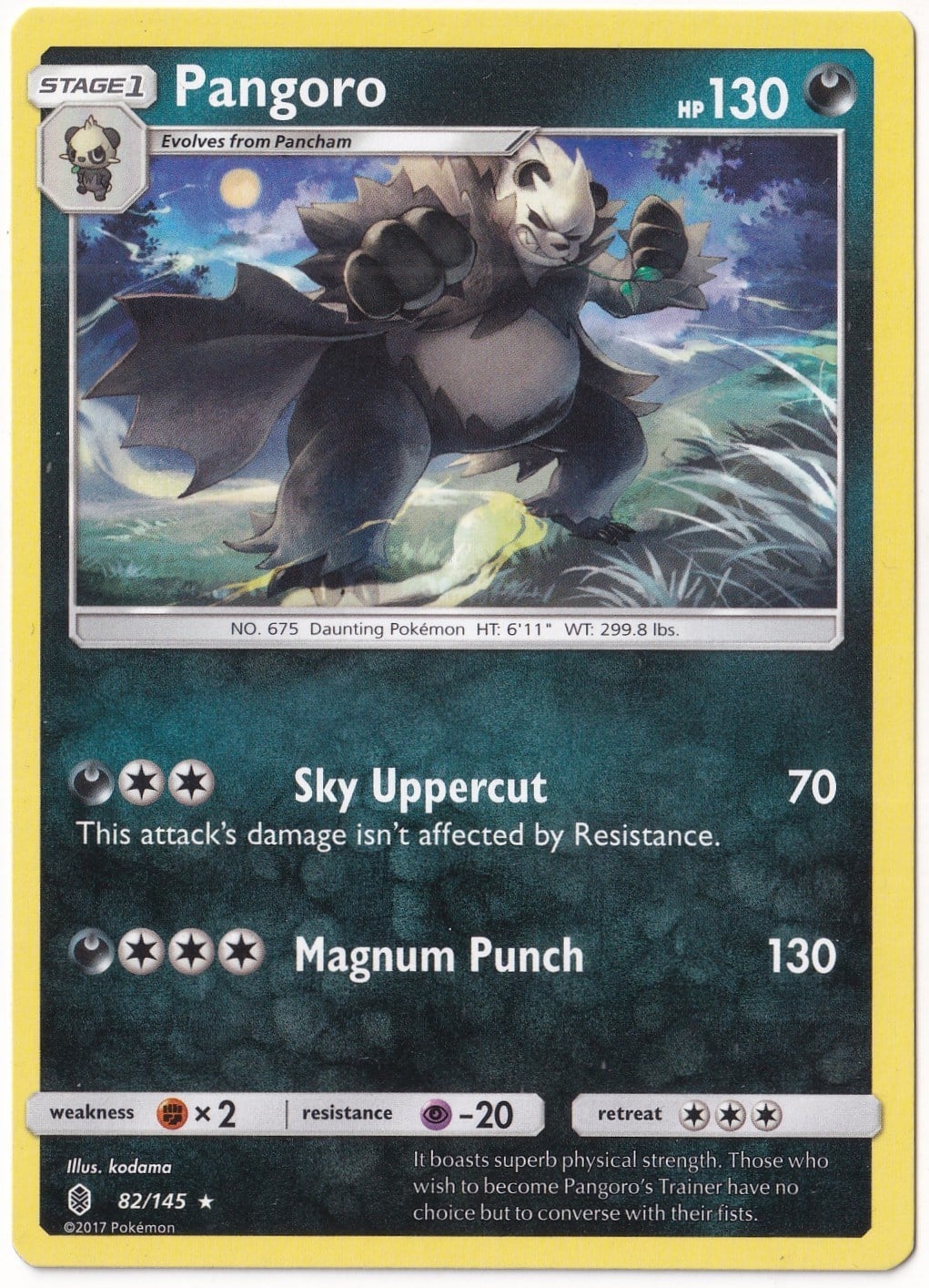 Guardians RisingPangoro #82 - Pokemon Guardians Rising - Pokemon Kartı (Mint)