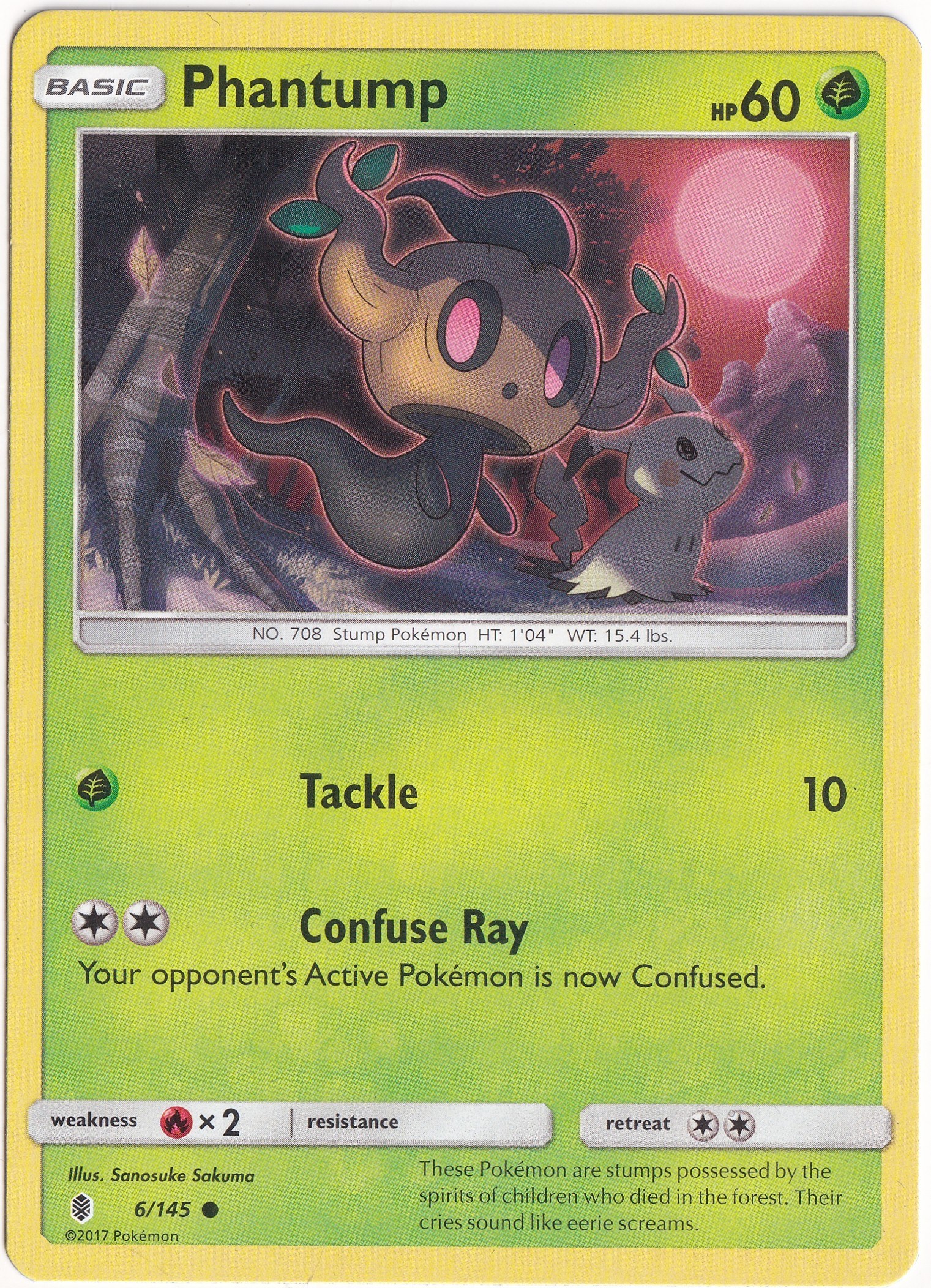 Guardians RisingPhantump #6 - Pokemon Guardians Rising - Pokemon Kartı (Mint)