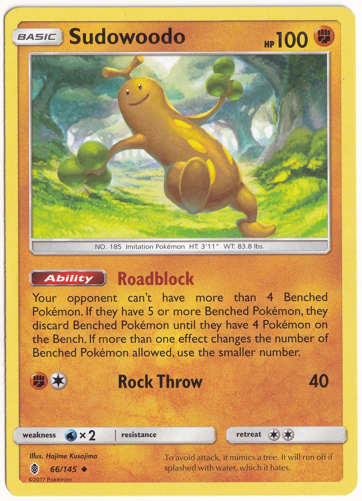 Guardians RisingSudowoodo #66 - Pokemon Guardians Rising - Pokemon Kartı (Mint)