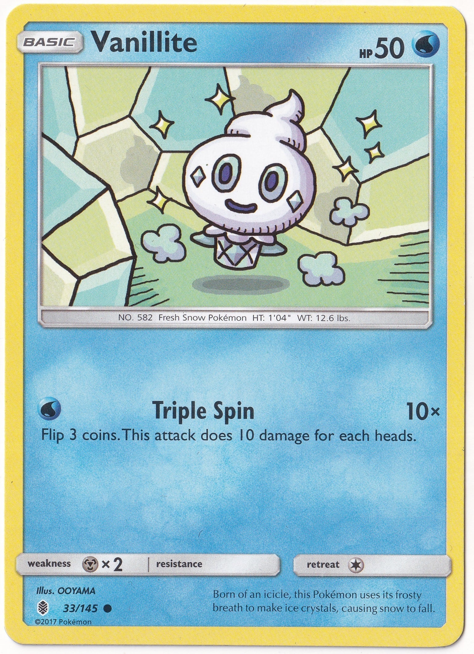 Guardians RisingVanillite #33 - Pokemon Guardians Rising - Pokemon Kartı (Mint)