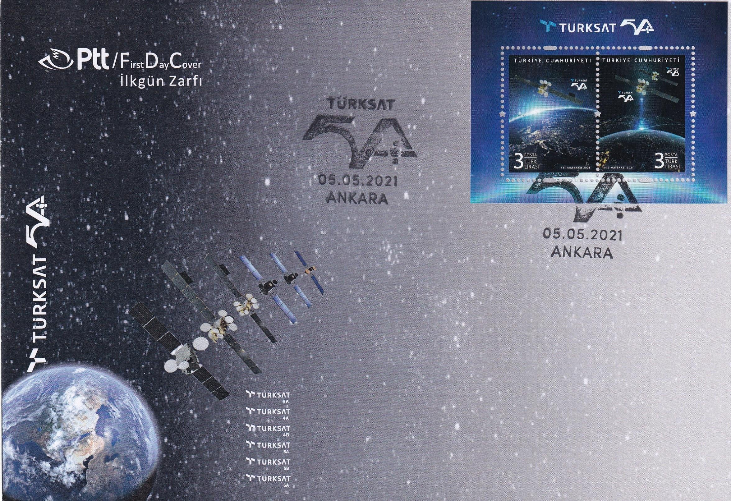 İlk Gün Zarfı (FDC)TÜRKSAT 5A İlk Gün Zarfı (FDC)
