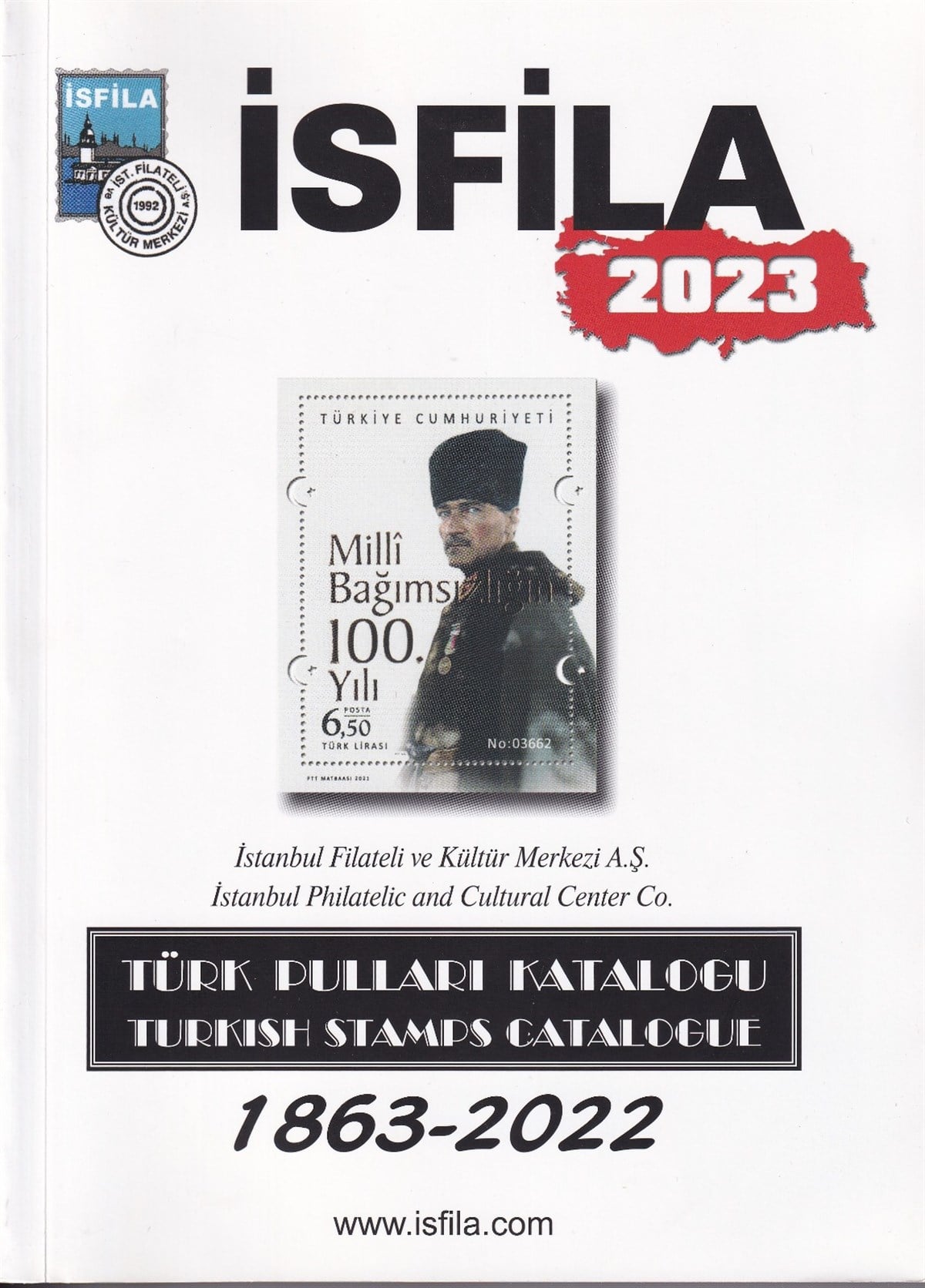 İsfila Stamp Catalogueİsfila 2023 Türk Pulları Kataloğu
