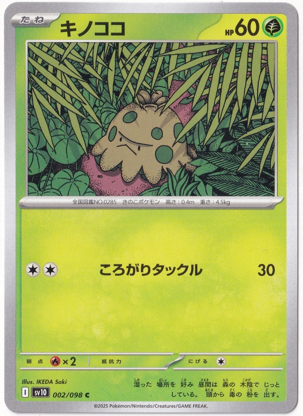 Japanese Glory of Team RocketShroomish 002/098 - Japanese Glory of Team Rocket - Pokemon Kartı (Mint)