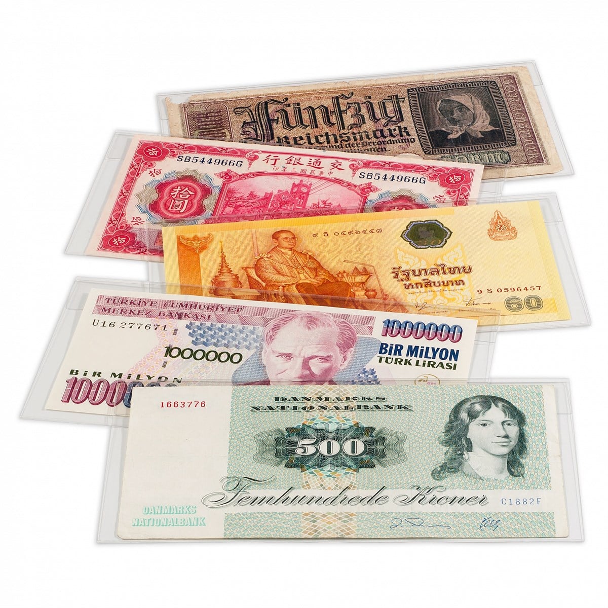 Banknote Envelope and SheetsŞeffaf Kağıt Para Zarfı (25'li Paket)