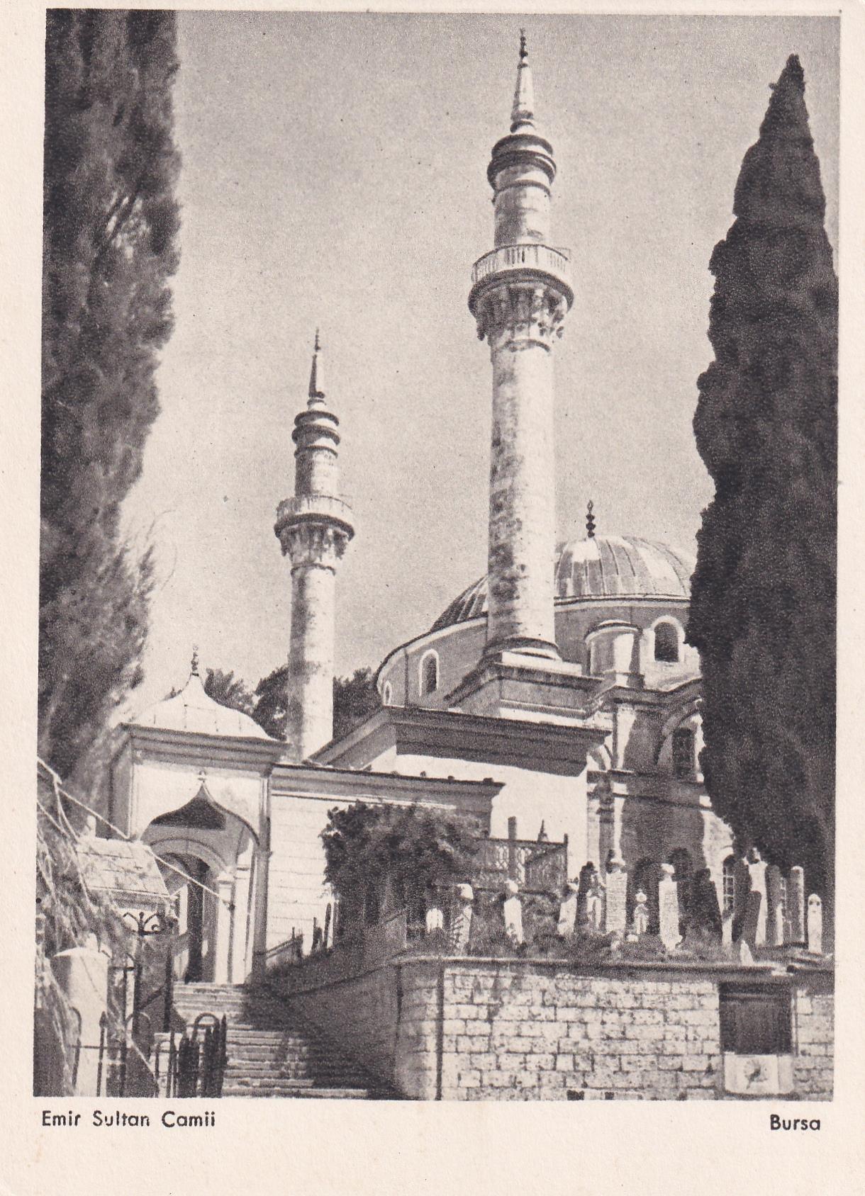 KartpostalEmir Sultan Camii, Bursa Kartpostalı