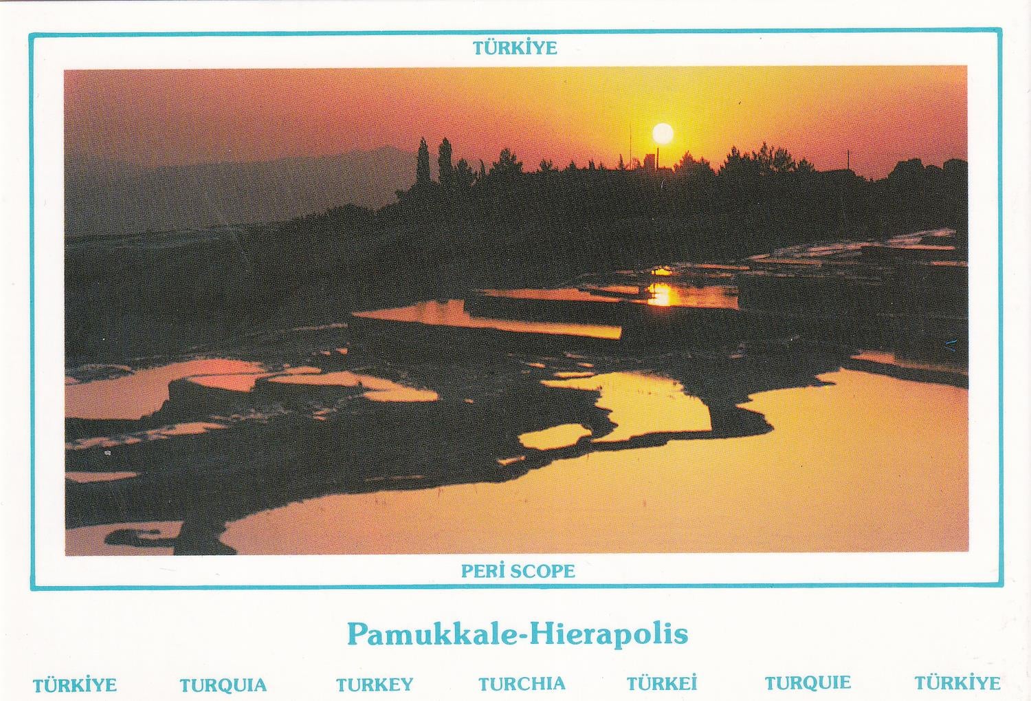 KartpostalGüneş Batışında Pamukkale Kartpostalı