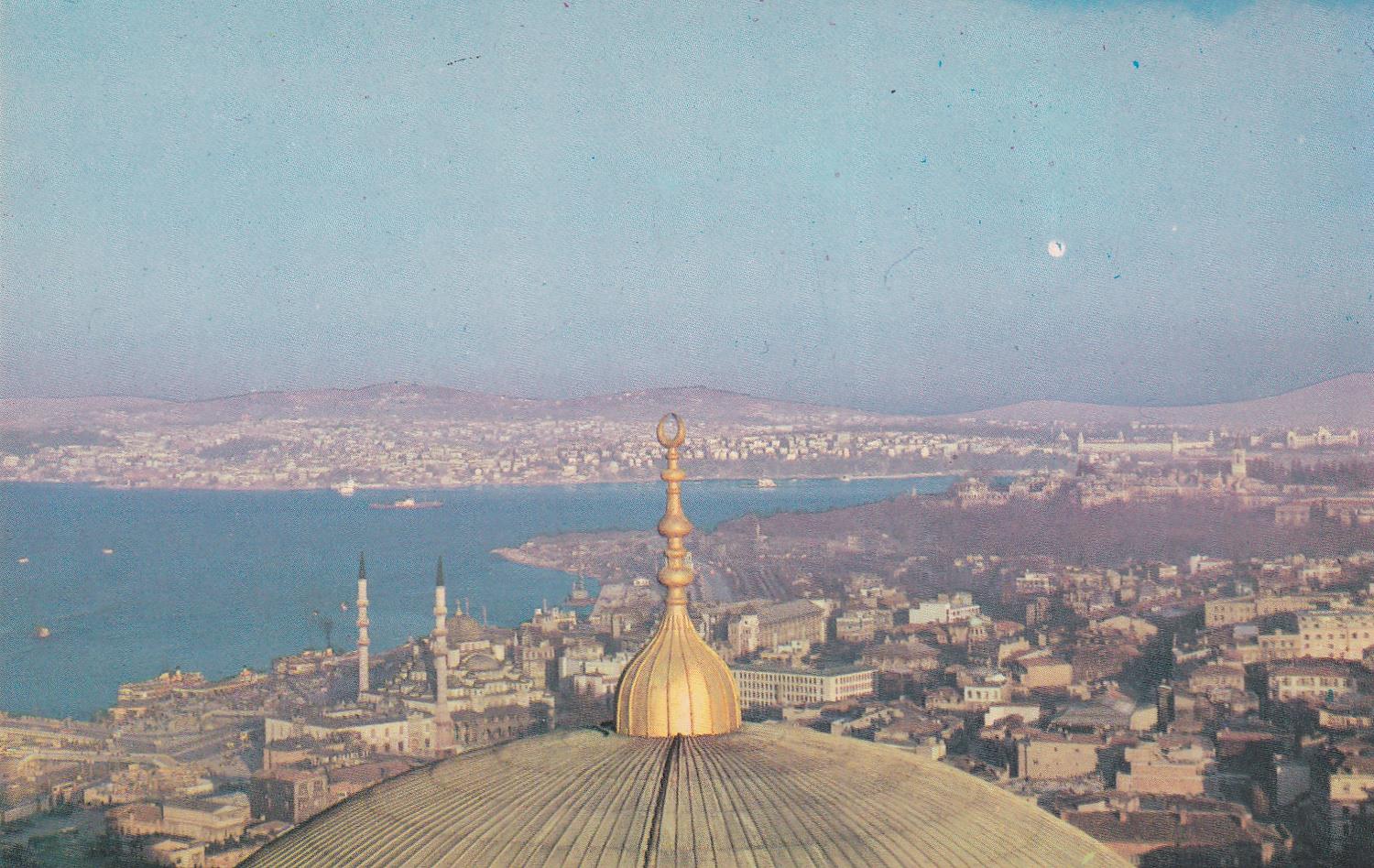 Kartpostalİstanbul, Süleymaniye Camiinden Haliç Kartpostalı