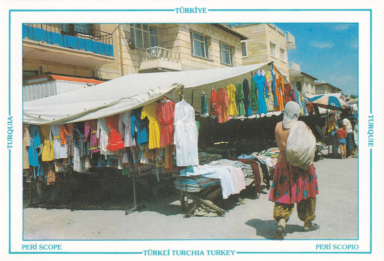 PostcardKapadokya, Avanos'ta Kasaba Pazarı Kartpostalı