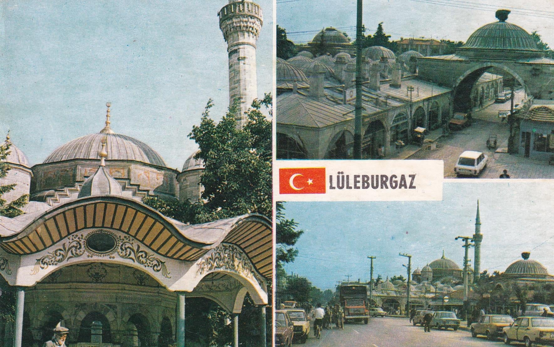 KartpostalLüleburgaz'dan üç görünüş Kartpostalı