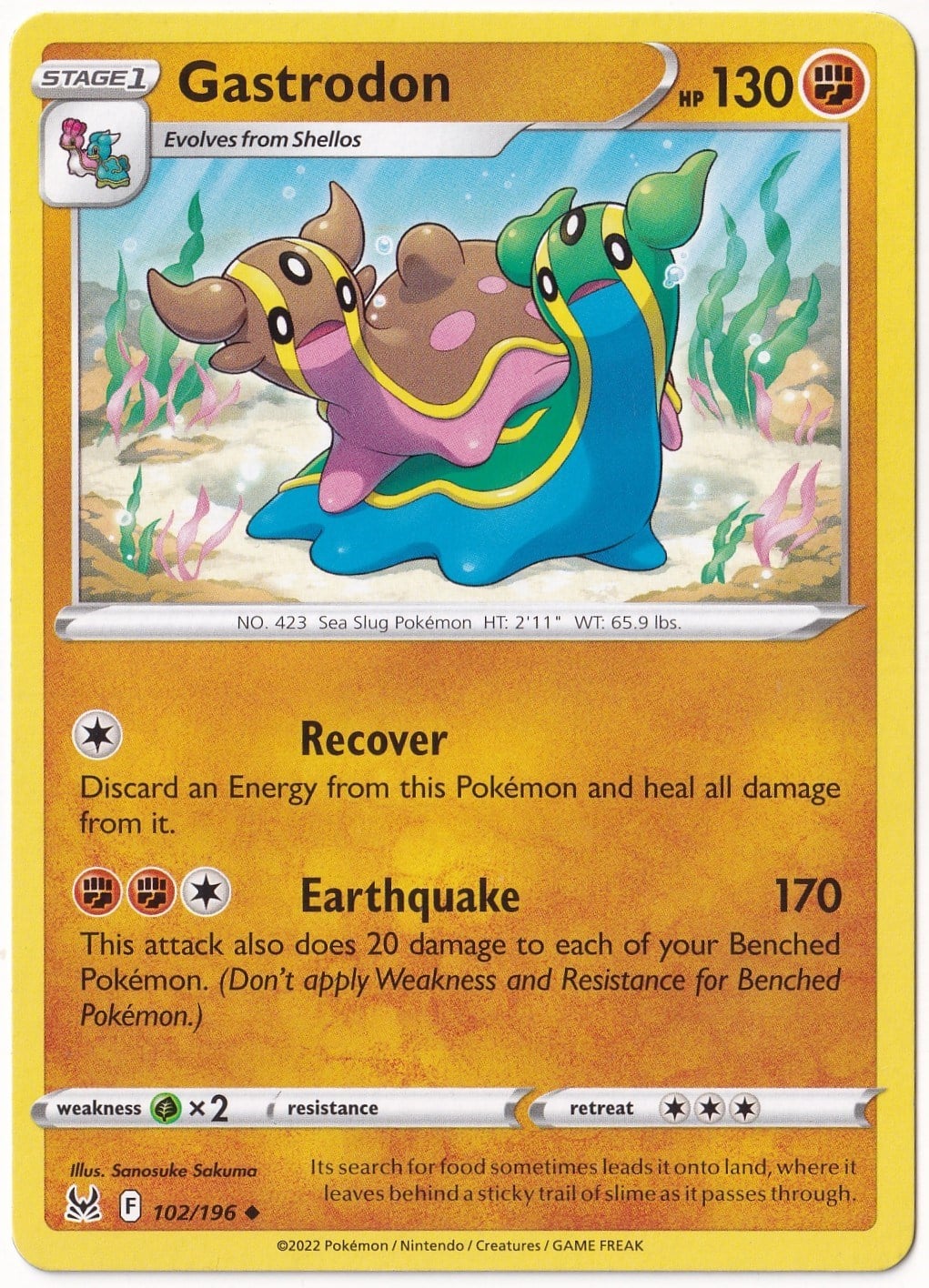 Lost OriginGastrodon #102 - Pokemon Lost Origin - Pokemon Kartı (Mint)
