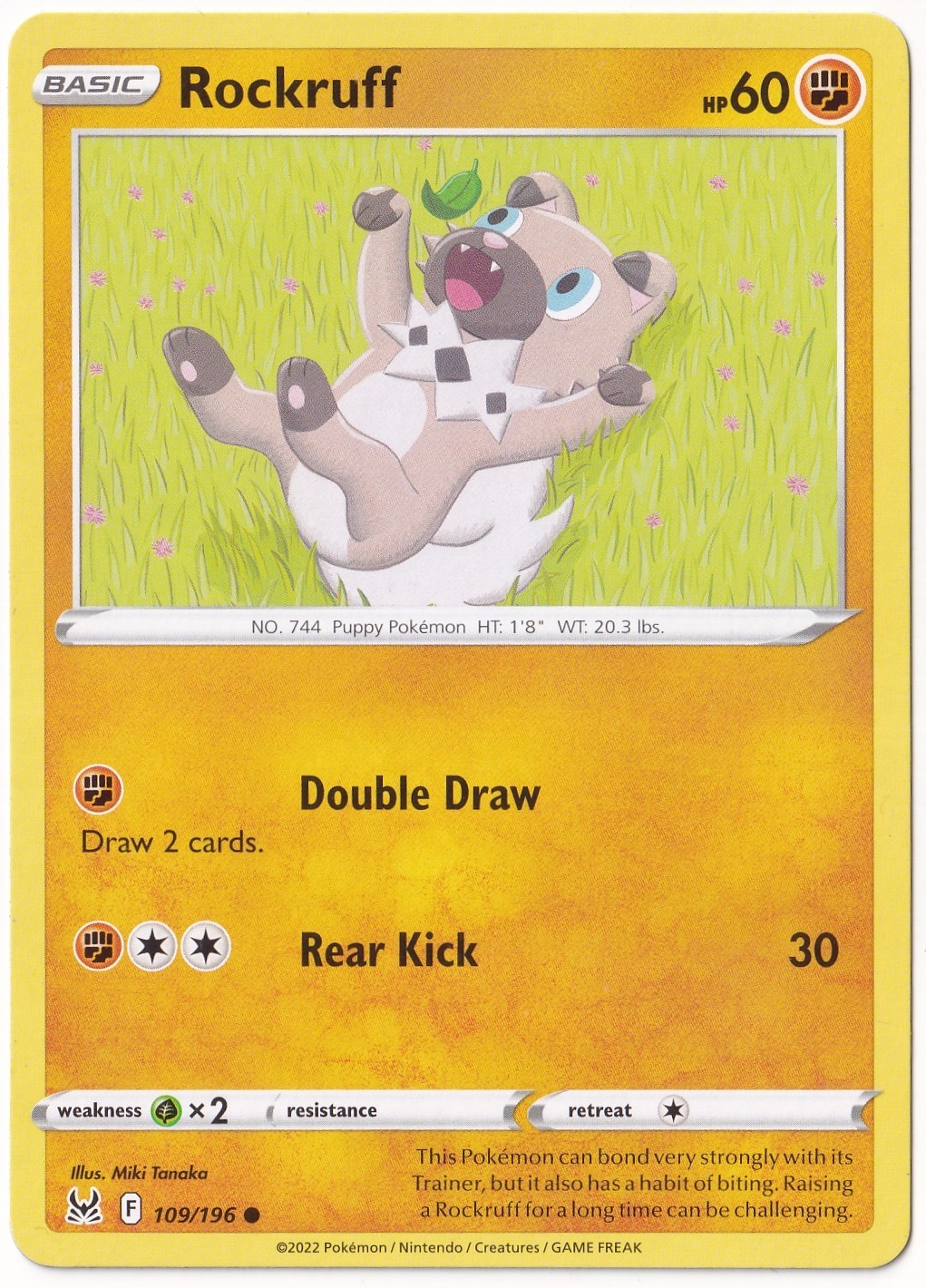 Lost OriginRockruff #109 - Pokemon Lost Origin - Pokemon Kartı (Mint)