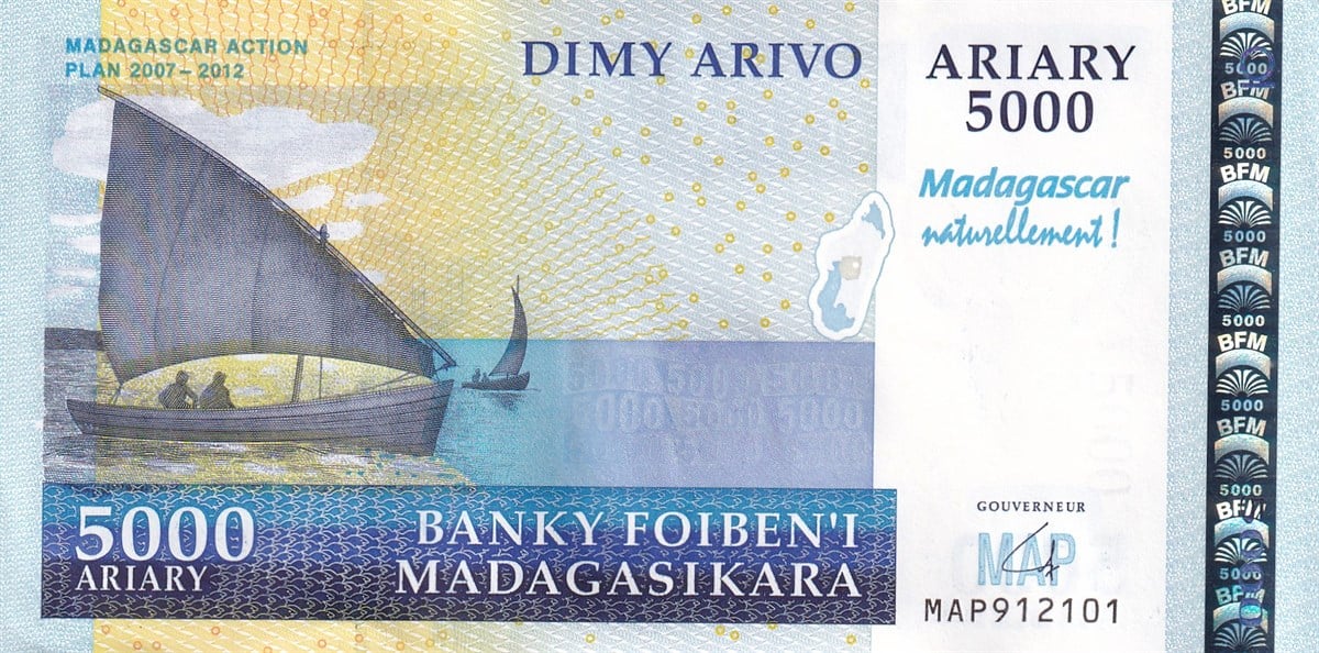 Madagaskar - 5000 Ariary (2007) B331a/P94