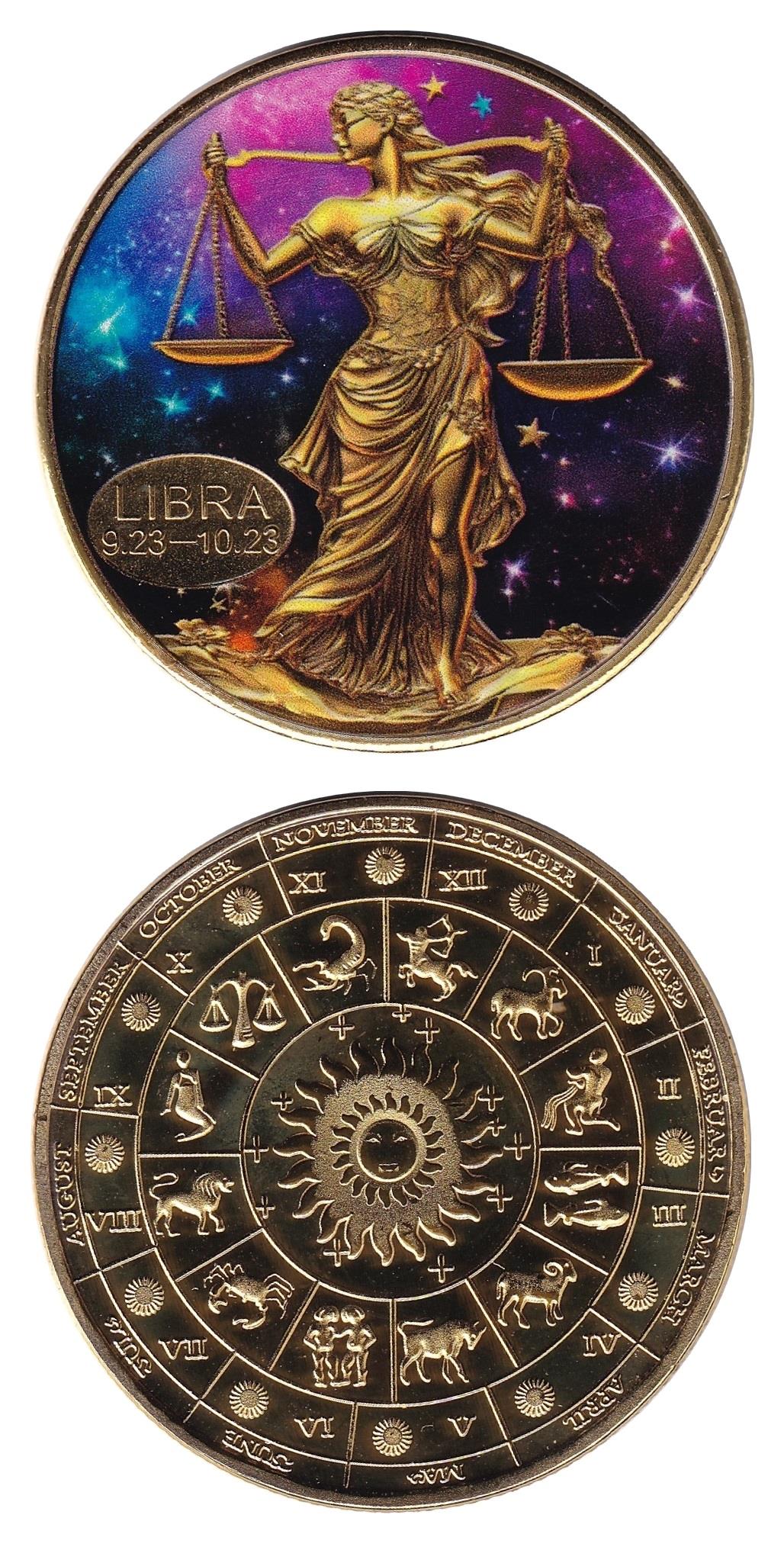 Medals and MedallionsAstroloji, Terazi Burcu Hatıra Madalyon