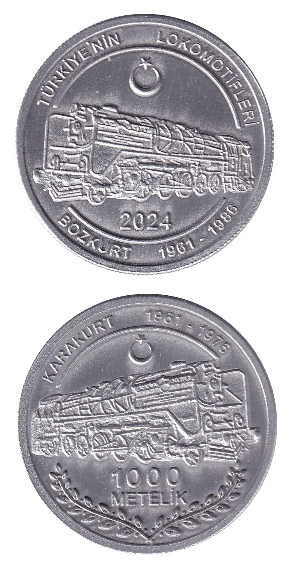Medals and MedallionsTürkiye'nin Lokomotifleri, Alüminyum Okside, Hatıra Madalyon