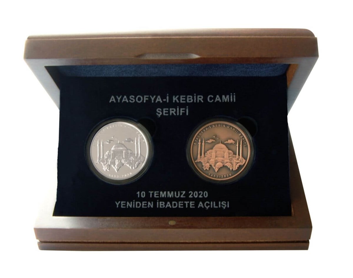 Madeni Hatıra ParalarAyasofya-i Kebir Camii Şerifi Hatıra Para Seti