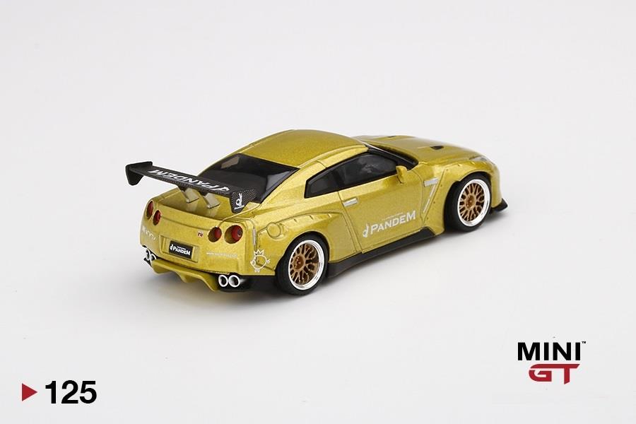 Mini GT - Pandem Nissan GT-R (R35) GT Wing Cosmopolitan Yellow 1