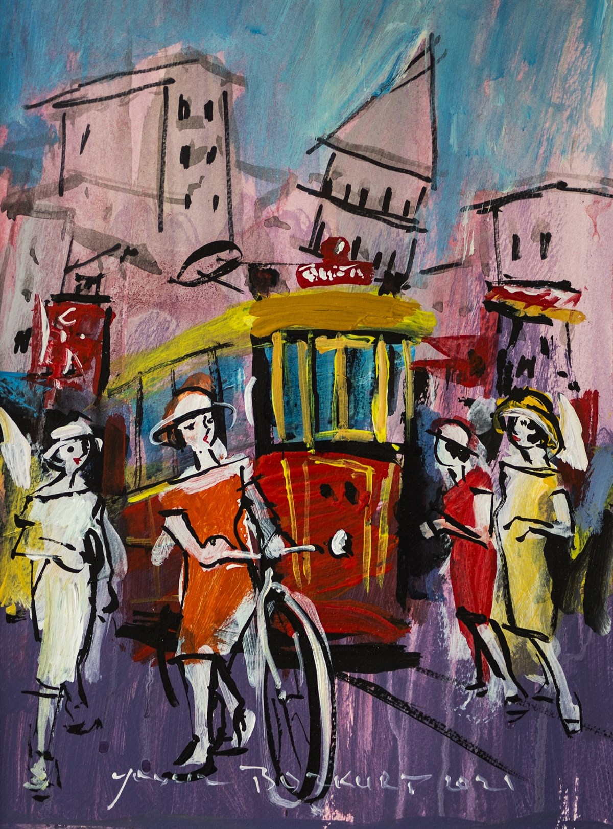 Original Art WorksYavuz Bozkurt - İstanbul Serisi (2021/6 - Karışık Teknik)