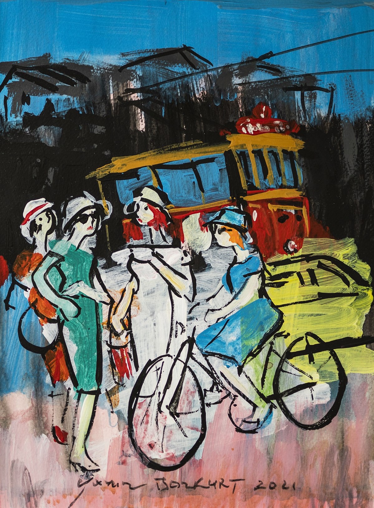 Original Art WorksYavuz Bozkurt - İstanbul Serisi (2021/3 - Karışık Teknik)