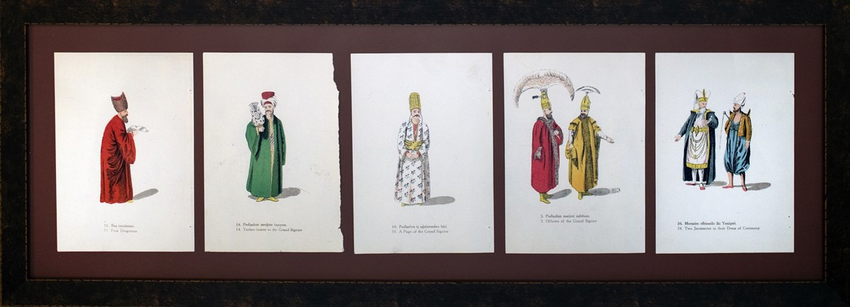 Original Print PaintingRenkli Gravür Tablo