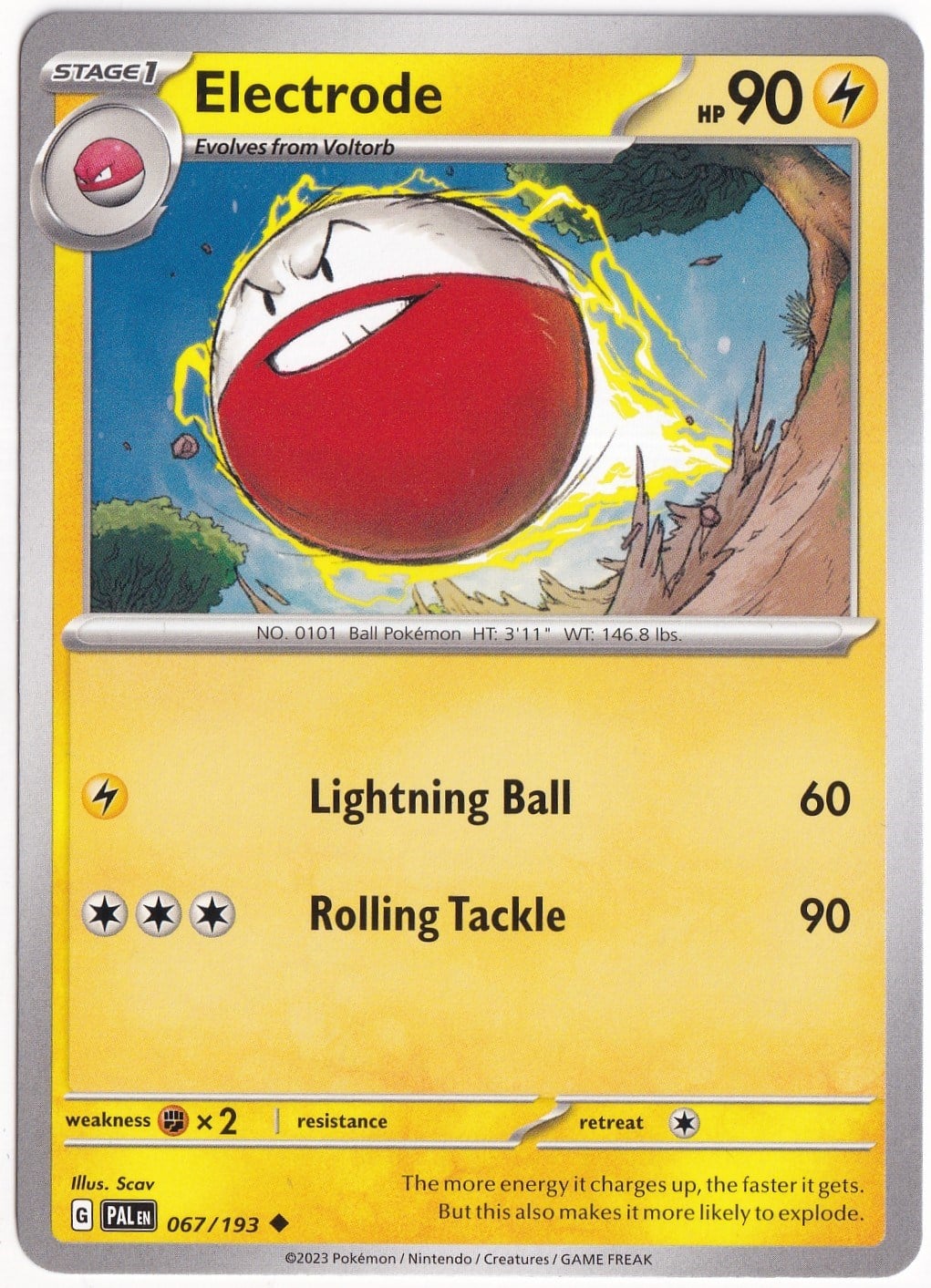 Paldea EvolvedElectrode 067/193 - Paldea Evolved - Pokemon Kartı (Mint)