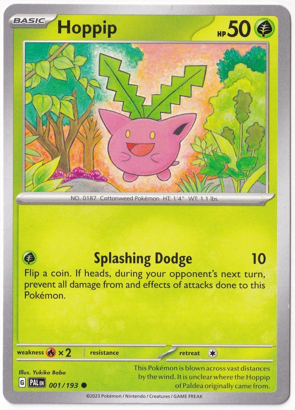 Paldea EvolvedHoppip 001/193 - Paldea Evolved - Pokemon Kartı (Mint)