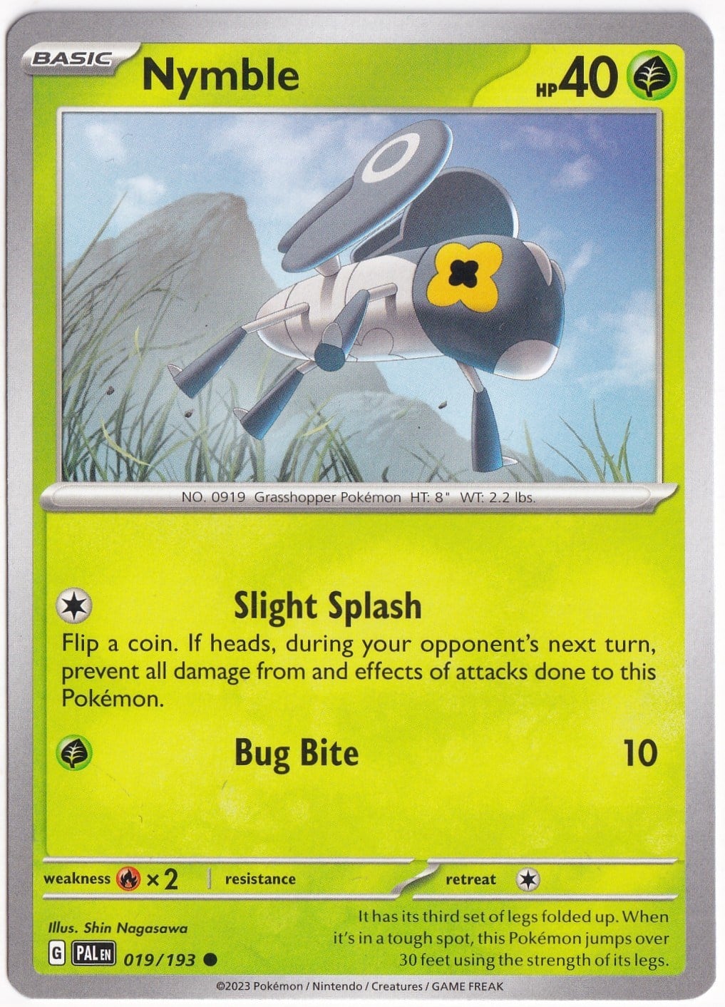 Paldea EvolvedNymble 019/193 - Paldea Evolved - Pokemon Kartı (Mint)