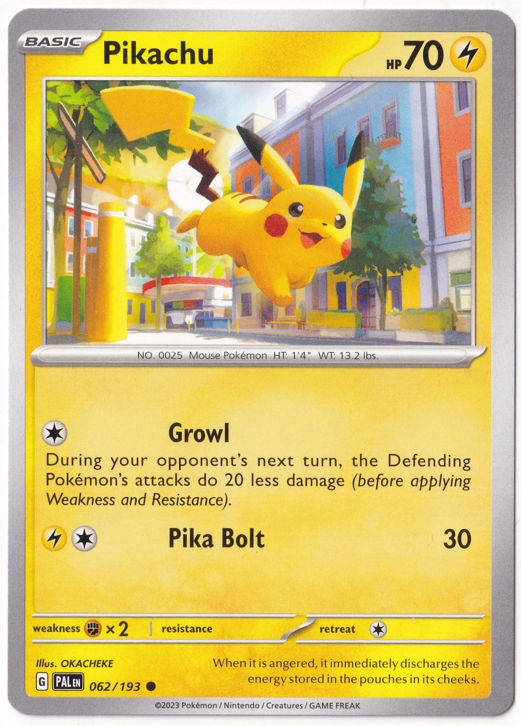 Paldea EvolvedPikachu 062/193 - Paldea Evolved - Pokemon Kartı (Mint)