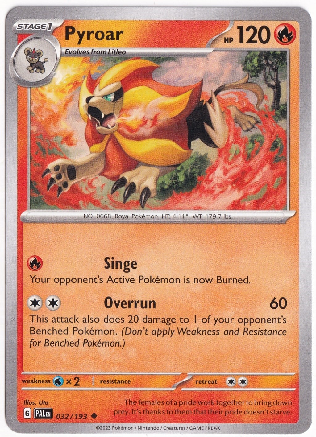 Paldea EvolvedPyroar 032/193 - Paldea Evolved - Pokemon Kartı (Mint)