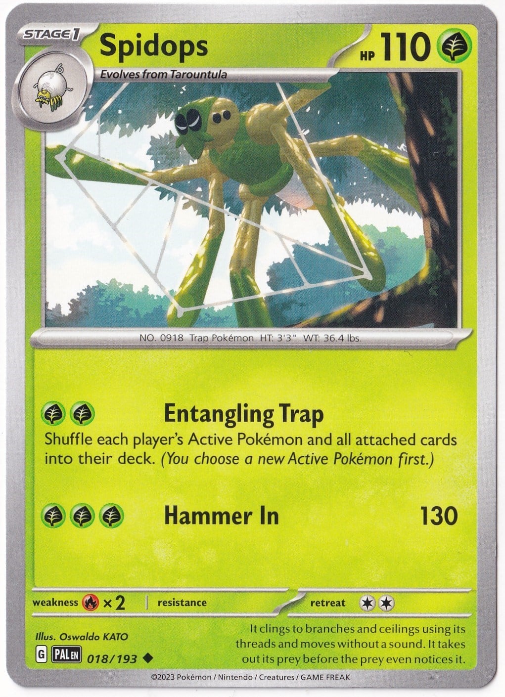 Paldea EvolvedSpidops 018/193 - Paldea Evolved - Pokemon Kartı (Mint)