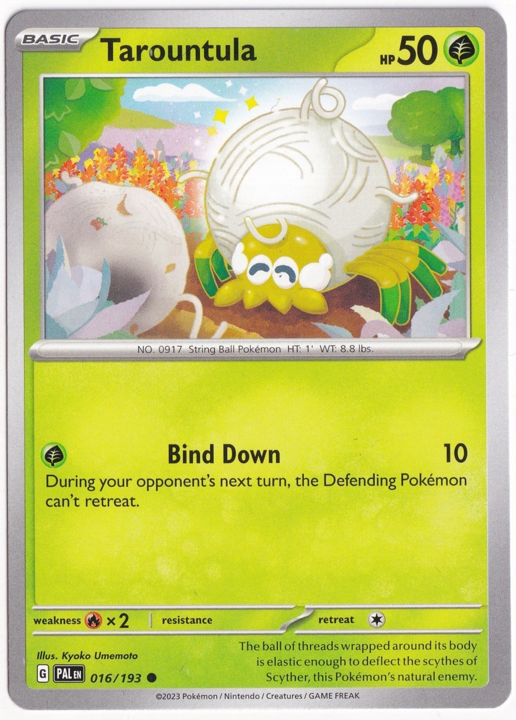 Paldea EvolvedTarountula 016/193 - Paldea Evolved - Pokemon Kartı (Mint)