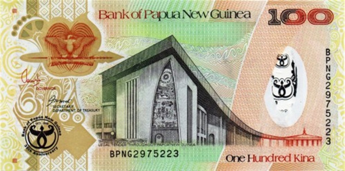Papua Yeni Gine 100 Kina Eski Kağıt Hatıra Para 2008 Pick#37