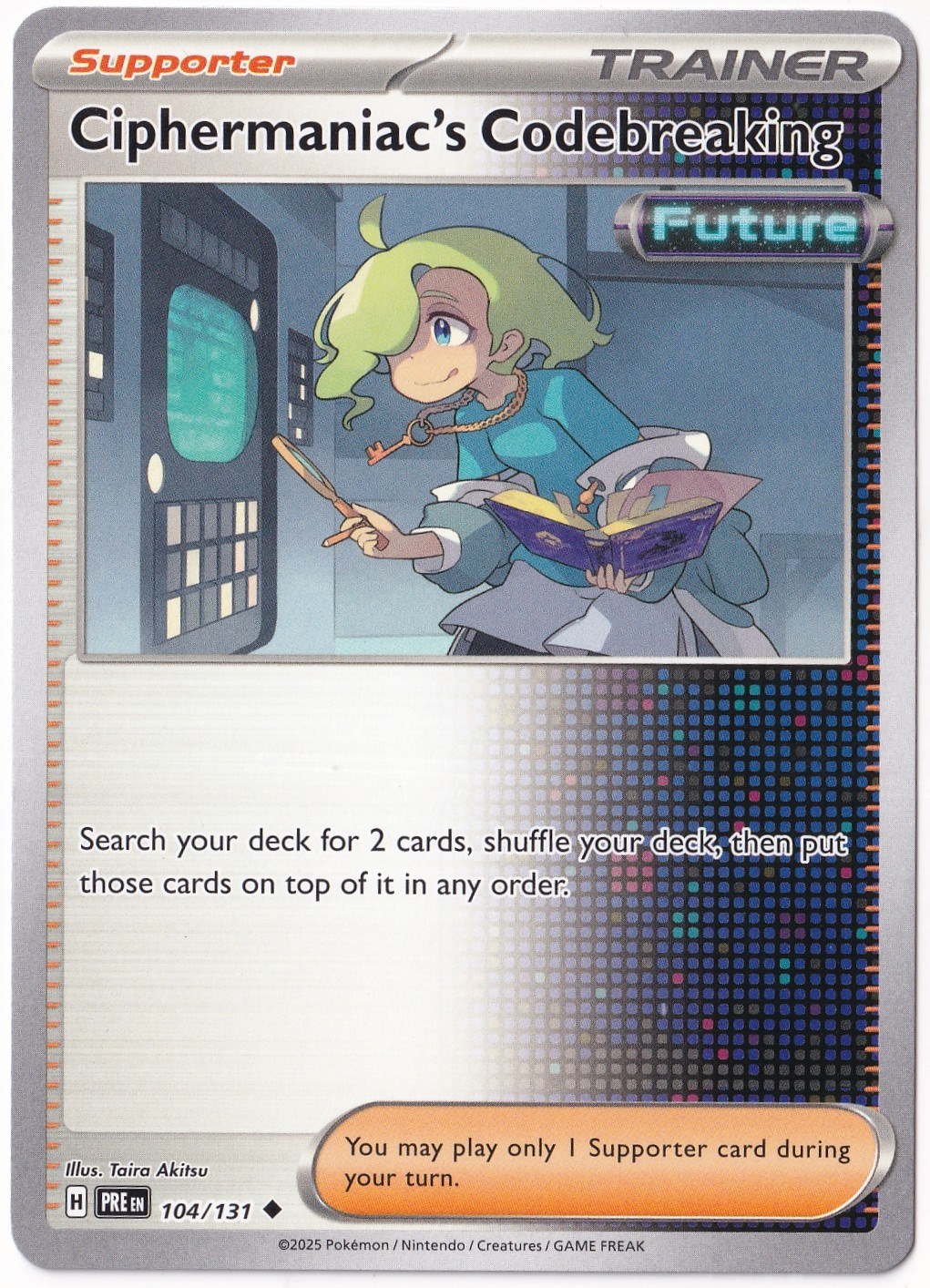 Prismatic EvolutionsCiphermaniac's Codebreaking 104/131 - Prismatic Evolutions - Pokemon Kartı (Mint)