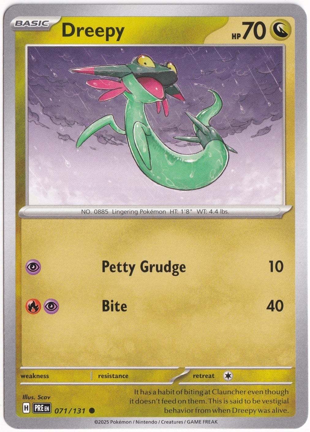 Prismatic EvolutionsDreepy 071/131 - Prismatic Evolutions - Pokemon Kartı (Mint)