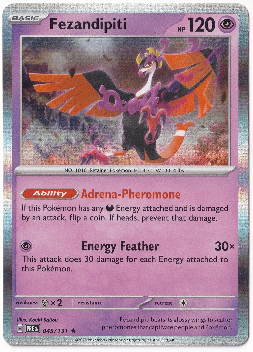 Prismatic EvolutionsFezandipiti #45 - Prismatic Evolutions - Pokemon Kartı (Mint)
