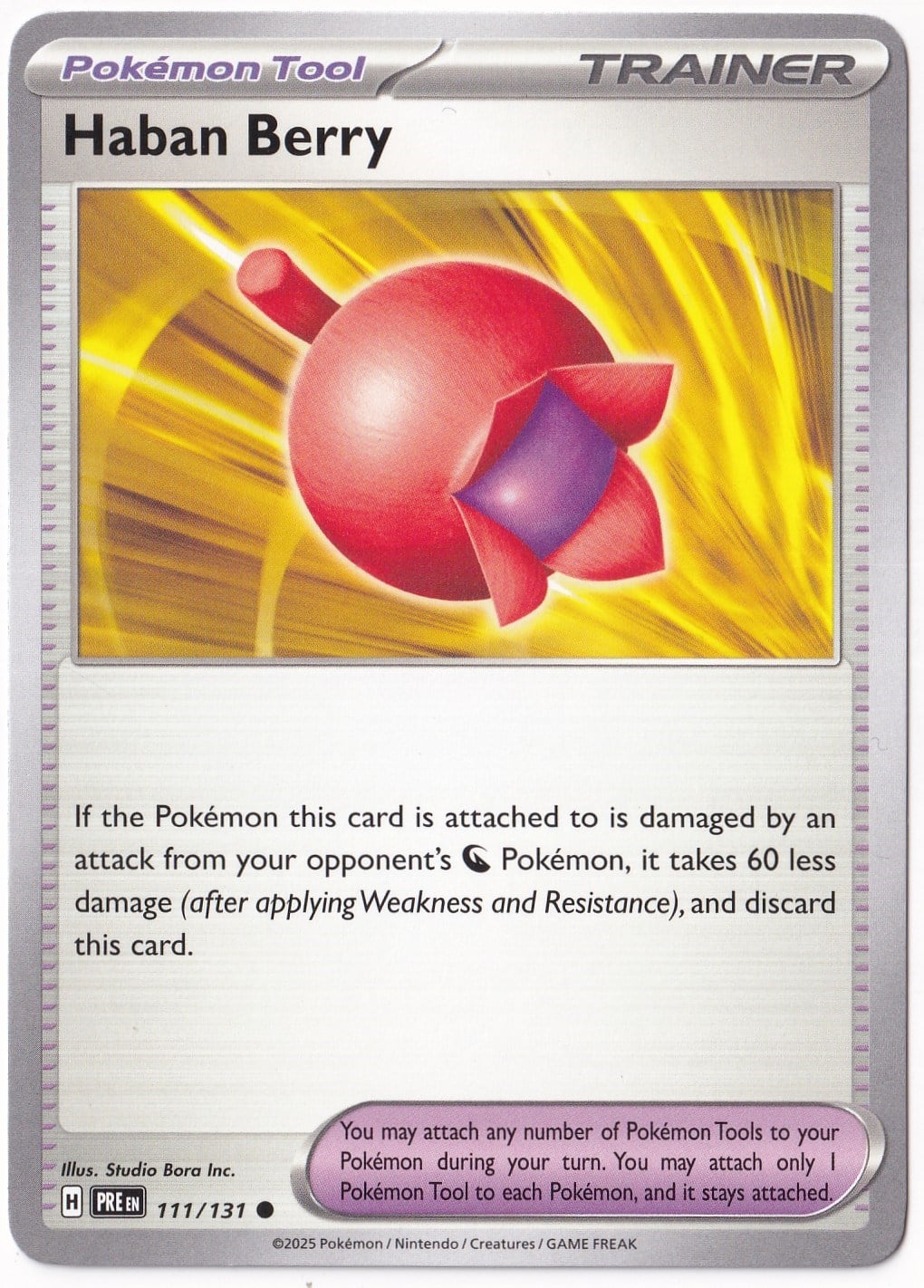 Prismatic EvolutionsHaban Berry 111/131 - Prismatic Evolutions - Pokemon Kartı (Mint)