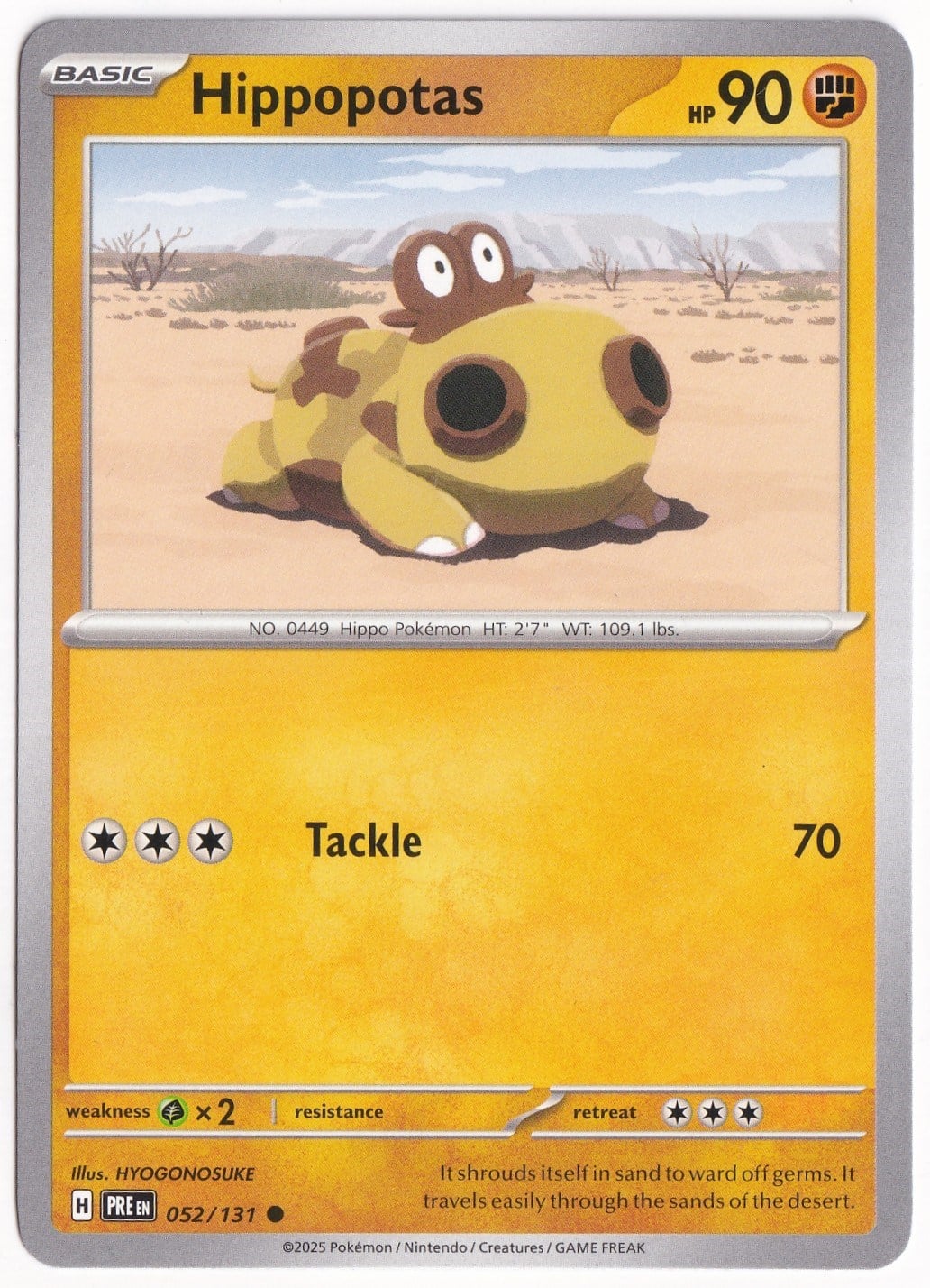 Prismatic EvolutionsHippopotas 052/131 - Prismatic Evolutions - Pokemon Kartı (Mint)