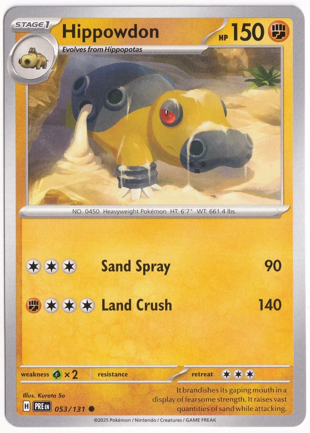 Prismatic EvolutionsHippowdon 053/131 - Prismatic Evolutions - Pokemon Kartı (Mint)