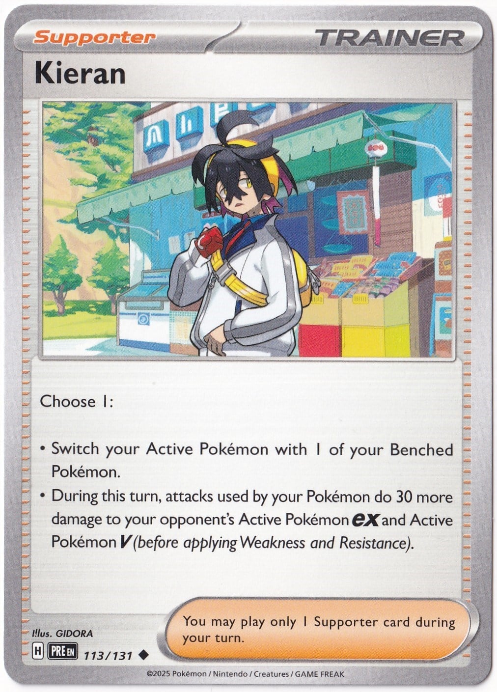 Prismatic EvolutionsKieran 113/131 - Prismatic Evolutions - Pokemon Kartı (Mint)
